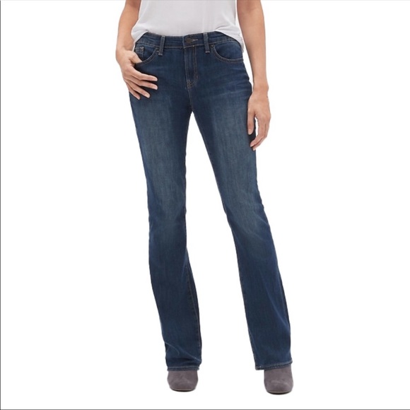 GAP Denim - Gap Classic Stretch Boot Cut Mid Rose Sandblasted Fade Denim Jeans Size 8 Long